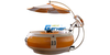 GATHER FIBERGLASS BBQ DONUT BOAT BQ15MINI