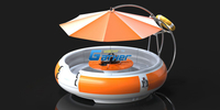 GATHER FIBERGLASS BBQ DONUT BOAT BQ11A