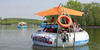 GATHER FIBERGLASS BBQ DONUT BOAT BQ11A